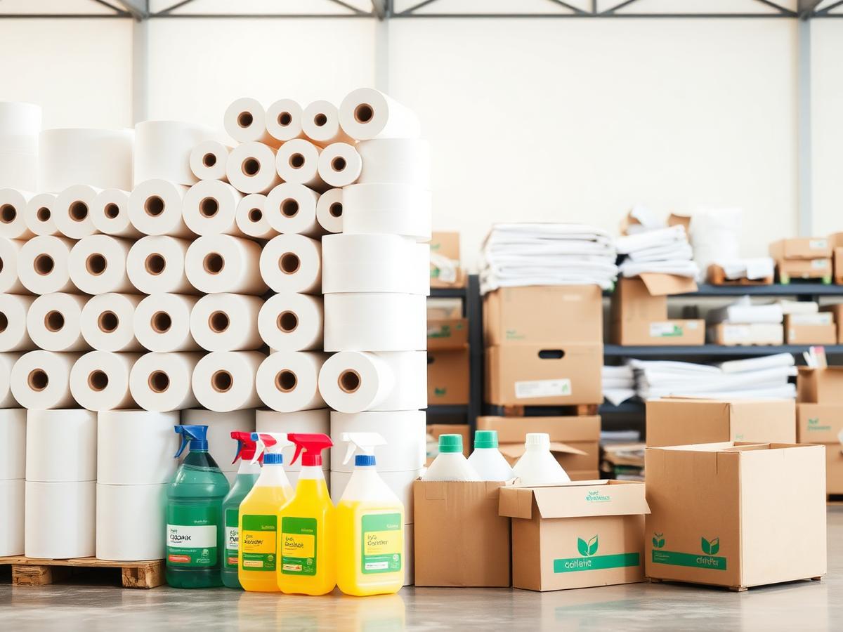 Produtos de limpeza, descartáveis e embalagens disponíveis na G-Limp em Guarulhos